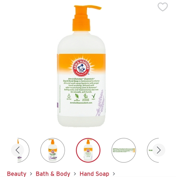 Arm & Hammer Lavender Vanilla Hand Soap (3) NEW - Picture 3 of 4